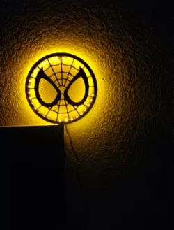 Spiderman led lamp