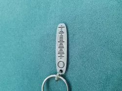 Spotify code for AC/DC's  "Back In Black" KEYCHAIN