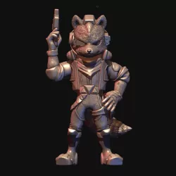 Star fox / Star Wing - Fox McCloud - figure
