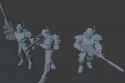 Starcraft 2 Ghost/Spectre Miniatures