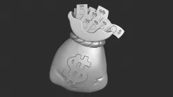STL models for 3D printing and CNC money bag