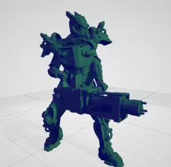 tesla lazer minigun
