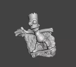 THE SIMPSONS BART SIMPSONS .STL .OBJ 3D