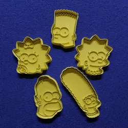 The Simpsons heads Cookie Cutter x 5