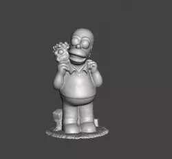THE SIMPSONS HOMER SIMPSON AND MAGGIE .STL .OBJ 3D