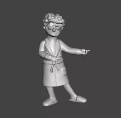 THE SIMPSONS MOE .STL .OBJ 3D