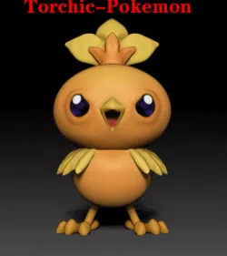 Torchic POKÉMON - 3D PRINT MODEL
