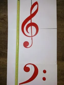 Treble clef and Bass clef