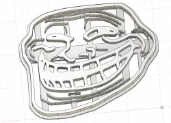 Trollface meme cookie cutter