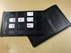 Ultra-slim nano sim carrier