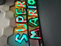 Universal Light Letters Super Mario Font Block Chain A-Z 0-9