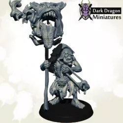 Wargame Hoborc Barf Banner Hero (Warhammer, DND, Pathfinder, Miniatures)