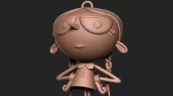 Wednesday Addams Keychain