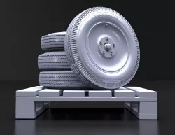 Wheels for old Car Ford Hot rod. Scale 1\24.