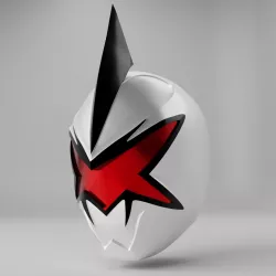 White Dino Ranger Helmet - Power Rangers Dino Thunder