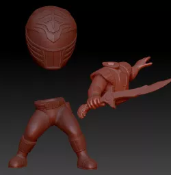 White Ranger chibi