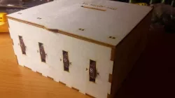 Wooden combination money-box