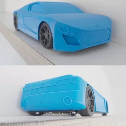 1:18 RC Audi R8 (Chassis + Body) - OpenRCV4