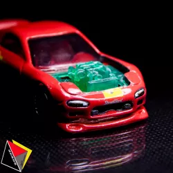 1/64 Scale Engine Rotary 26B 4 Rotor Diecast Hot Wheels Mazda RX7 FD