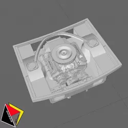 1/64 Scale V8 Engine Hot Wheels Mustang Fast Back 2+2