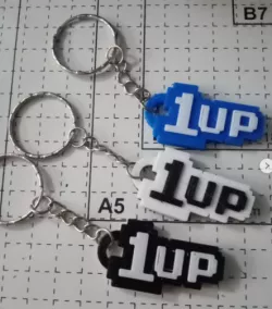 1 UP Mario Bros keychain, multicolor