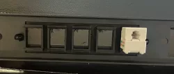 1U Rack Mount Keystone Jacks Raspberry PI