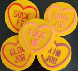 20 Love Hearts.