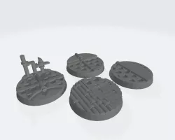 25mm Bases v2: Space Ship/industrial