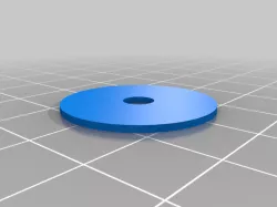 25mm x 1mm Round Miniature Base with 5mm x 1mm Round Magnet Hole