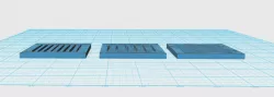 3 square coasters