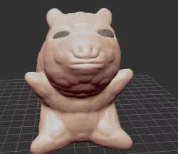3d Wombat Sitting