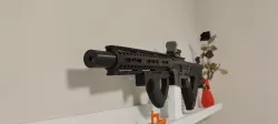 9 different Airsoft M4/AR15 Keymod, MLOK and Picatinny rails 320mm handguard with delta ring