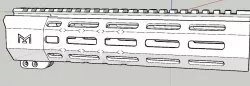 9 Inch Midwest Mlok Handguard rail