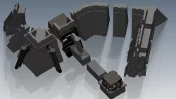 Add-on parts for VMT FW Fortress Walls for Vase Mode printing