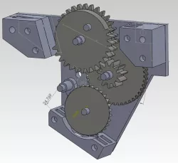 Airsoft electric toy gun - lower gearbox