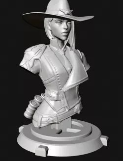 Ashe bust v2.0 - Overwatch