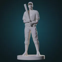 Baseball Player Batter model 3D