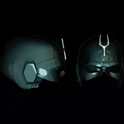 Black Bolt Mask V2 Cosplay