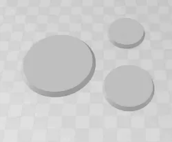 Blank Round Bases - 32mm, 40mm, 60mm