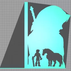 Bookend - bookend - Link and epona - link and epona - Legend of Zelda