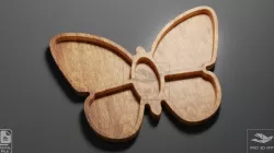 Butterfly Tray - CNC Files for Wood