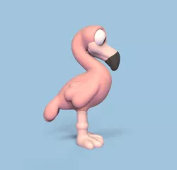 Cartoon Flamingo