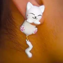 Cat EARRING HANG EARS earrings