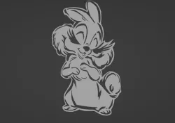 christmas bunny for glass or for the Christmas tree