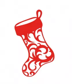 Christmas sock tree decoration