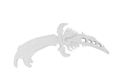 Chronicles of riddick inspired Fan Blade or Knife
