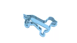 cookie cutter Dachshund dog. Vector black silhouette. stock illustration Dachshund, In Silhouette, Vector, Contour Drawing, Drawing - Art Product