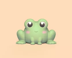 Cute round Frog