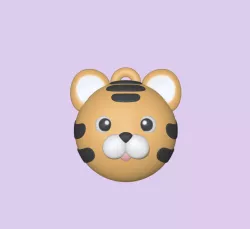 Cute Tiger Ball - Charm