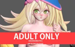 DARK MAGICIAN 3 SEXY NSFW NAKED NUDE HENTAI GIRL YU GI OH ANIME 3D PRINT